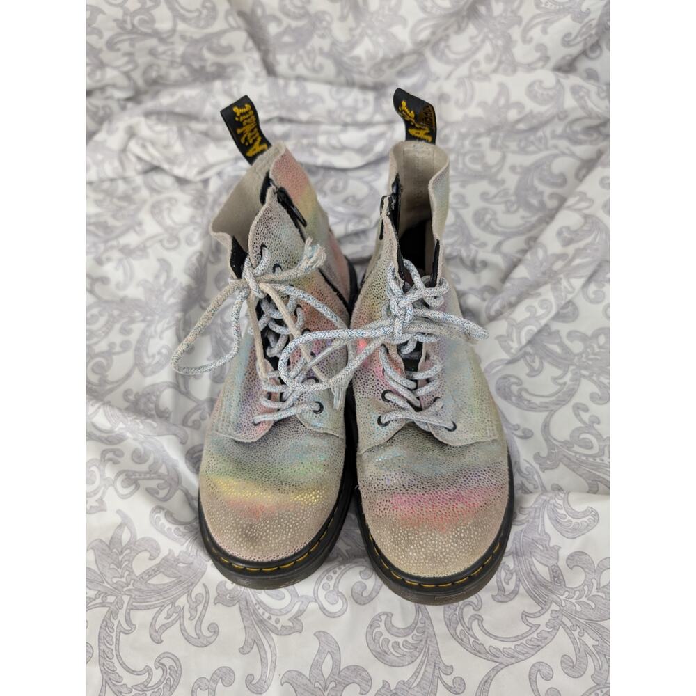 Dr. Martens 1460 Pascal Y Iridescent Lace Up Boots Size 5M/6L - Picture 4 of 12